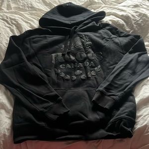 Roots original mens hoodie “Canada edition” black on black sz small